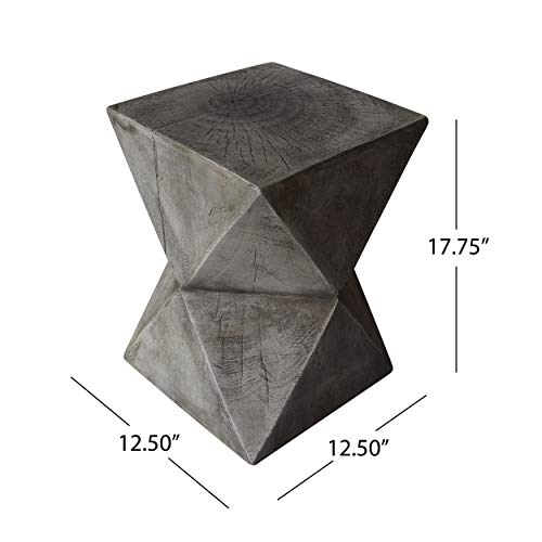 Christopher Knight Home Manuel Weight Concrete Accent Table, Light Gray - color: Manue,light Gray