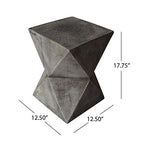 Christopher Knight Home Manuel Weight Concrete Accent Table, Light Gray - color: Manue,light Gray