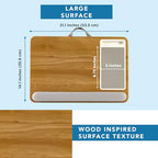 LAPGEAR Home Office Pro Lap Desk with Wrist Rest, Mouse Pad, and Phone Holder - Oak Woodgrain - Fits up to 15.6 Inch Laptops - Style No. 91599 - color: Oak Woodgrain, size: Home Office Pro W/Wrist Rest