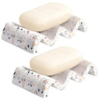 Luxspire Soap Dish, Marble Soap Dish, Self-draining Tray, Soap Holder Saver for Shower, Bathroom, Sink, Kitchen and Countertop, Terrazzo, 2 Pack - color: Terrazzo, size: 2 PCS