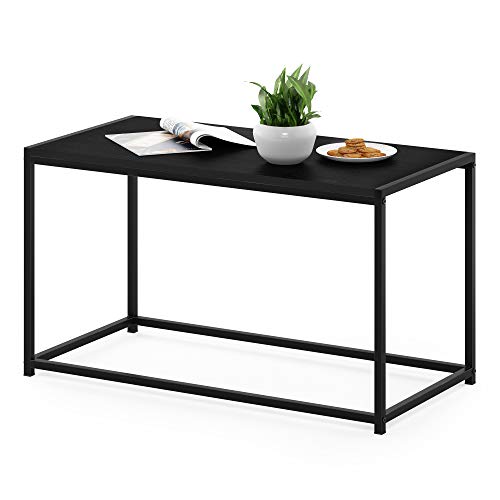 FURINNO Camnus Modern Living Coffee Table, Americano, 15.74 in x 30 in x 17.51 in - color: Americano, size: Rectangular Metal Frame