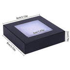LED Multimodal Multicolor Light Stand Base - Black Square Display Base for 3D Crystal Glass Art - USB/Battery Powered Crystal Stand - color: C-multi-mode Black Base