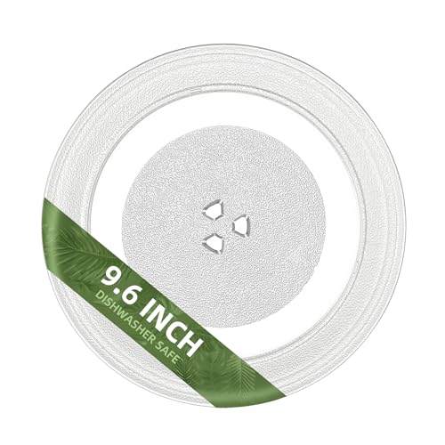 9.6" Microwave Turntable Plate Compatible with Galanz - size: 9.6" Small Coupler Hole, Outer Track 7"
