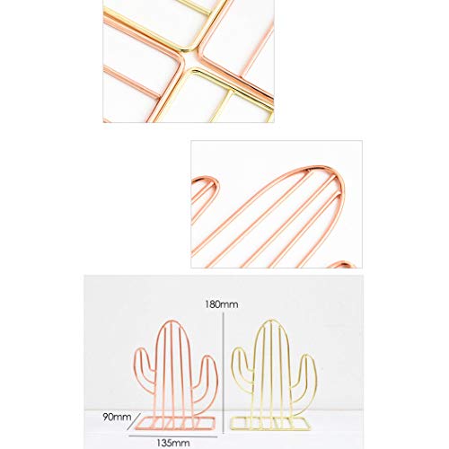 Creative Minimalist Style Bookends Metal Adjustable Books Holder Stand Book Rack Desk Bookend - Flamingo, Gold - color: Flamingo, Gold