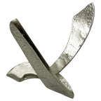 Bergamo Art 9 Inch Tall Decorative Handmade Aluminum Abstract Sculpture - color: Nickel