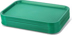 New Star Foodservice Fast Food Tray, Set of 12 (Green, 10 by 14 Inch) - color: Green, size: 10 by 14-Inch