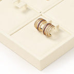 Oirlv Microfiber 4 Slots Jewelry Earring Display Tray Earring Display Organizer Tray(Beige) - color: 4 Earrings B P13402