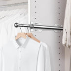 12" Valet Rod for Closet Pull Out (1 Pack, Chrome) - color: Chrome, size: 1 Pack