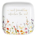 Crisky Jewelry Ring Dish for Women Christian Gifts Trinket Tray Inspirational Friendship Gifts for Friend Birthday Jewelry Tray for Her Sisters Besties Verse: Sweet Friendship –Proverbs 27:9 - style: Friend - A Sweet Friendship Refreshes The Soul