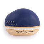 DEMDACO Inspired Everyday Collection Enjoy The Journey Dragonfly 2-Toned Blue and White 4.5 x 3 Stoneware Decorative Garden Stepping Stone Patio Walkway Sculpture Yard Art - style: Inspired Stone - Journey