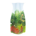 MODGY Collapsible and Expandable Flower Vase Plastic Decorative Modern Centerpieces Dining Table Decor Living Room Bathroom Wedding Office, Rousseau Monkeys - style: Rousseau Monkeys
