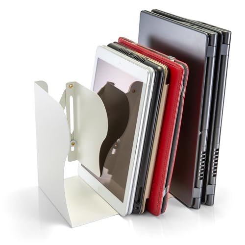 Officemate Adjustable Bookends, Expandable: 4"-18", White (93192) - color: White