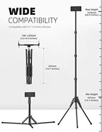 Lamicall Tablet Floor Tripod Stand - 64.9" Tablet Holder Mount with Adjustable Height for Stream/Watching with Bluetooth Remote, Gifts for iPad Pro 12.9/11" Mini, Air, iPhone, 4.7-13" Devices