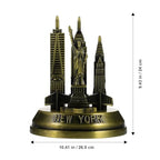 VILLCASE New York Landmark Architecture Model 3.34 Inch Metal Statue Home Decor Accent for Office Desk and Living Room