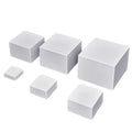 Moen Acrylic Nesting Stand Display Cube Box with Hollow Bottom 6 Pcs Pitcher Boxes for Display (Whith) - color: Whith