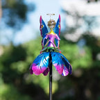 Wind Spinner Outdoor,Waterproof Garden Windmill Spinners,Kinetic Metal Sculpture for Outdoor Yard Lawn Patio Decorations - size: Fairy Wind Spinner