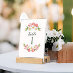 MaxGear L/T Shape Acrylic Sign Holder, 4 X 6 Clear Table Display Stand with Wooden Base, Flyer Menu Holder Photo Frames Paper Stand for Office, Wedding, Restaurants, Hotels 3 Pack - size: 4''x6'', style: 3 Pack