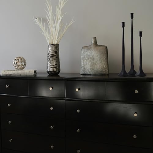 Denique Iron Taper Candle Holder Set of 3, Black Candlestick Holders 19.3”17” 14” Heightening Decorative Candle Stand Set for Wedding, Dining Table, Home Decoration (Black) - color: Black, size: 14”,17”,19.3”