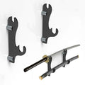 WANLIAN Sword Display Wall Mount, Sword Display Wall Mount, Acrylic Two-Layer Wall Mounted Samurai Sword Stand Display Stand, Luxury Table Stand for Katana or Wakizashi Sword, can Support All Swords