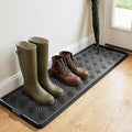 tchdio Extra Large Boot Tray Rubber Boot Tray, Non Slip Shoe Tray for Entryway, Multipurpose Boot Mat Tray, Durable Entryway Mud Mat Tray for Front Door Mat, 16x47.5 Inches - size: 16"x47.5"