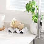 Luxspire Soap Dish, Marble Soap Dish, Self-draining Tray, Soap Holder Saver for Shower, Bathroom, Sink, Kitchen and Countertop, Gravel White, 2 Pack - color: Gravel White, size: 2 PCS