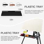 RRFTOK Art Easel Stand for Painting and Sign - Aluminum Metal Artist Tripod Adjustable Easels for Display Height from 21 to 61Inches - Canvas Stand with Paintbrush Tray for Artists Adult Holder - style: 61B 1-Pack