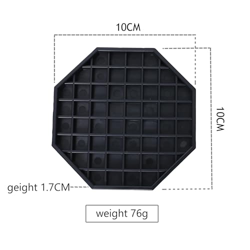 Drip Tray 4" Octagon Countertop Beverage Dispenser Cup Drip Catcher - for Coffee & Drink Dispenser Bar by kitchentoolz - Pack of 4