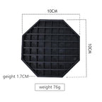 Drip Tray 4" Octagon Countertop Beverage Dispenser Cup Drip Catcher - for Coffee & Drink Dispenser Bar by kitchentoolz - Pack of 4