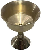 1PC Candle Holders Copper Butter Lamp Holder Long Lamp Candlestick Put Candle Copper Cup Home Decor - size: Small