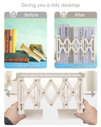 Honagu Adjustable Bookends, Metal Book Ends for Shelves Heavy Book, Bookend for Home, Office, Books, Papers, Book Stopper with Removable Hook, Pen Holder, Gifts for Students, Teachers（Milky White） - color: Milky White