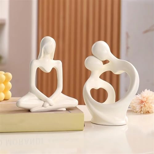 Statue Decorations Simple Modern Abstract Figures Creative Small Ornaments Living Room Home Desktop Decorations Home Decor Object(D) - size: D