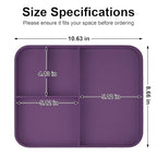 VOVIPO Faux Leather Valet Tray,with 2 in 1 Wireless Charging Compitable With iPhone/17/16/15/15 Plus/15 Pro/15 Pro Max/14/13/12/Wireless earphones,Office/Home Desk Organizers Tray-Purple - color: Purple