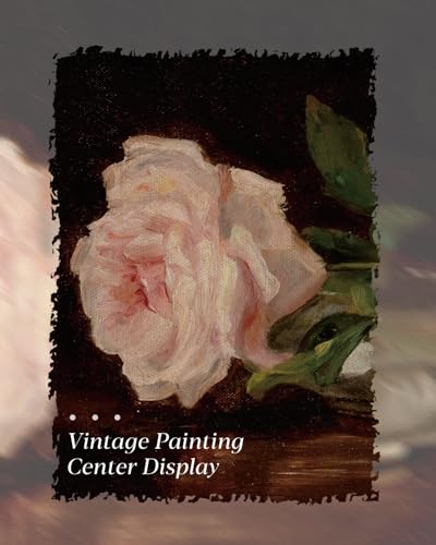 HUARCEY Vintage Romantic Pink Rose Gold Framed Canvas Wall Art Print, 13''x16'' Flower Oil Painting Elegant Floral Artwork, Still Life Gift for Mothers Day,Wall Decor for Bedroom Living Room - color: A Pink Rose, size: 16"L x 13"W