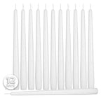 Hyoola 12 Pack Tall Taper Candles - 14 Inch White Dripless, Unscented Dinner Candle - Paraffin Wax with Cotton Wicks - 12 Hour Burn Time - size: 14 inch