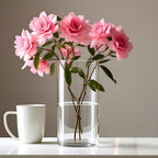 CYS Excel Clear Glass Cylinder Vase (H:9" D:4") Flower Vase Centerpieces Hurricane Floating Candle Holder - size: H-9" D-4"