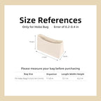 DGAZ Silk Purse Organizer Insert For GYARD Hobo Bags,Silky Smooth Bag Organizer，Luxury Handbag & Tote Shaper(Craie) - color: Craie