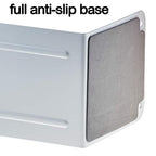 Acrimet Jumbo Premium Metal Bookends 9" (Heavy Duty) (White Color) (1 Pair)