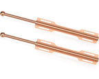 12" Valet Rod for Closet Pull Out (2 Pack, Rose Gold) - color: Rose Gold, size: 2 Pack