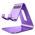 CreaDream Cell Phone Stand, Cradle, Holder,Aluminum Desktop Stand Compatible with Switch, All Smart Phone, iPhone 11 Pro Xs Max Xr X Se 8 7 6 6s Plus SE 5 5s-Dark Purple - color: Dark Purple