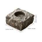 Ceramic Candle Holder Stone Texture Small Indoor Candlestick Holder Table Centerpiece Wedding Decor Minimalist Style for Home