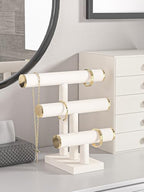 Bracelet Holder Stand,Bracelet Organizer Display for Selling,Bangle Organizer for Women,Watch Storage Holder for Men,Jewelry Business Supplies (Style 1 （Beige 3 Tier ）) - style: Style 1 （Beige 3 Tier ）