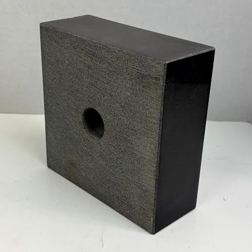 Premium Black Marble Display Base with Center Mount Hole – Polished Stone Pedestal Stand for Sculpture, Statue, Art, Awards, Lamps & Decor (2 3/4x2 3/4x1 1/2") - size: 2 3/4x2 3/4x1 1/2"