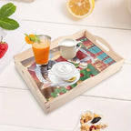 Tontut DIY Diamond Art Tray Wooden Pallet Kits, Christmas Gift Kitten 5D Cartoon Handle Craft Painting kit, Suitable for Home, Party, bar, Christmas, can be Given as a Gift to Relatives, Friends - color: Christmas Cat