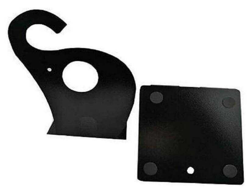 Wendin 1pair Cute Elephant Nonskid Bookends Art Bookend (Black) - color: Black