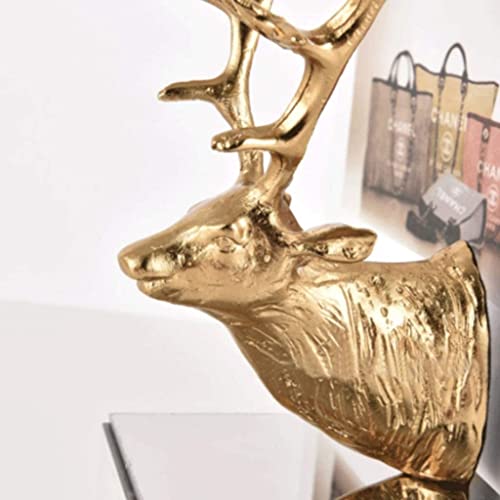 Classic Book Ends Light Luxury Bookends Brass Book Ends Animal Shape Hold Books Villa Wine Cabinet Book Stoppers Desk Decorative Bookend Desktop Storage