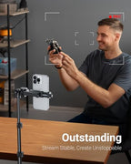 VIMOSE 66" Phone Tripod, Tripod for iPhone with Remote & Phone Stand, Extendable Cell Phone Tripod for Video Recording, Ultimate Tripod & Monopod Accessories for iPhone/Android, Clamp Mount