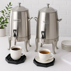 Drip Tray 4" Octagon Countertop Beverage Dispenser Cup Drip Catcher - for Coffee & Drink Dispenser Bar by kitchentoolz - Pack of 4