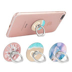 Bonoma Phone Ring Holder, 3 Pack Beach Flowers Butterfly Universal Finger Ring Stand Grip Kickstand Compatible with Smartphones and Tablets - color: Beach Flowers Butterfly