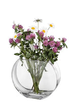 Glass - Vase - Round - Classic Clear - 9.25" Long - Heavy Durable - Made in Europe - by Barski