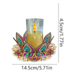 DIY Diamond Art Painting Candlestick Holders 5.71in Mandala Flower Shape Desk Candle Tray Tabletop Ornaments for Wedding Ramadan Party Home Table Centerpiece-Mandala02 - color: Mandala02